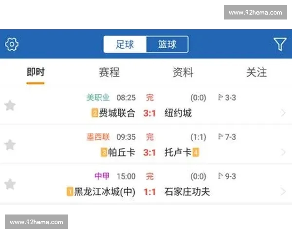 即时更新全球体育赛事比分资讯，全面掌握足球篮球网球最新动态